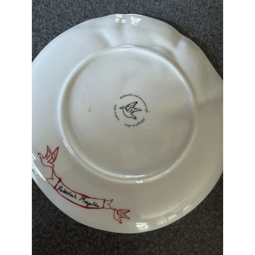 Anthropologie Rebekah Maysles Topography Salad Plates Set of 2 Discontinued